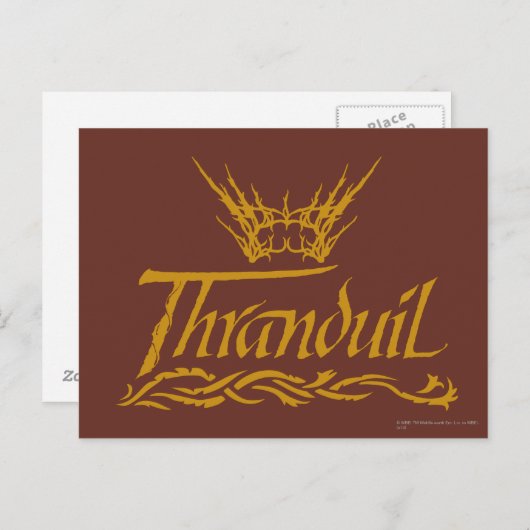 Thranduil Name Briefkaart (Voorkant / Achterkant)