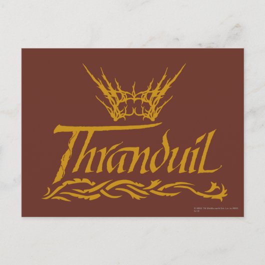 Thranduil Name Briefkaart (Voorkant)