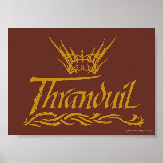 Thranduil Name Poster (Voorkant)