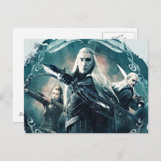 Thranduil, TAURIEL™ en LEGOLAS GREENLEAF™ Graphic Briefkaart (Voorkant / Achterkant)