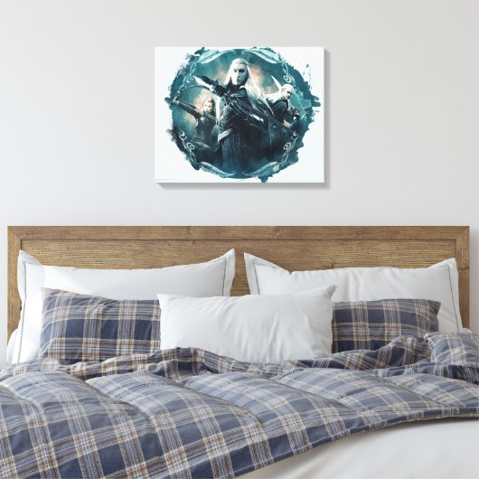 Thranduil, TAURIEL™ en LEGOLAS GREENLEAF™ Graphic Canvas Afdruk (Insitu (Slaapkamer))