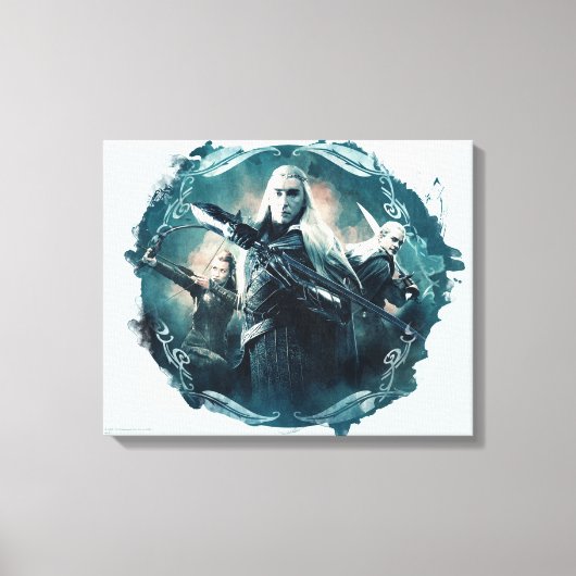 Thranduil, TAURIEL™ en LEGOLAS GREENLEAF™ Graphic Canvas Afdruk (Voorkant)