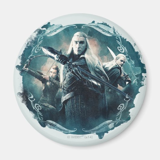 Thranduil, TAURIEL™ en LEGOLAS GREENLEAF™ Graphic Magneet (Voorkant)