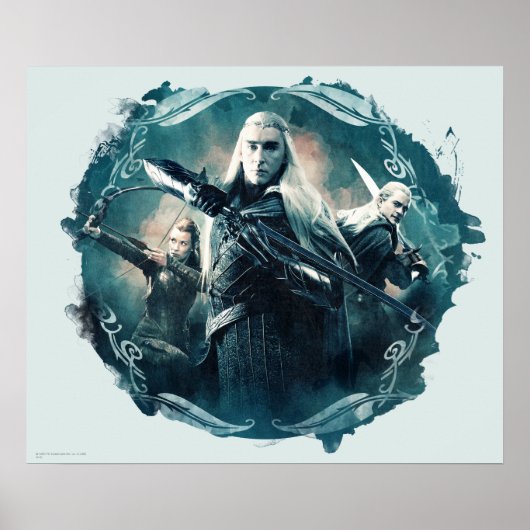 Thranduil, TAURIEL™ en LEGOLAS GREENLEAF™ Graphic Poster (Voorkant)