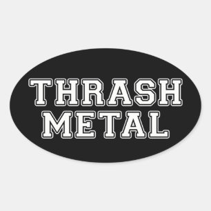 Thrash Metal Ovale Sticker