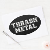 Thrash Metal Ovale Sticker (Envelop)