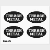 Thrash Metal Ovale Sticker (Vel)