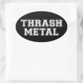 Thrash Metal Ovale Sticker (Tas)