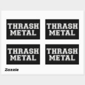 Thrash Metal Rechthoekige Sticker (Vel)