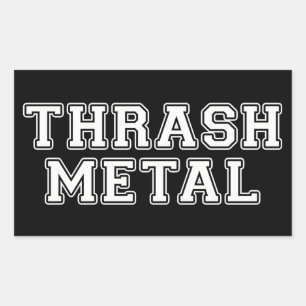 Thrash Metal Rechthoekige Sticker
