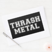 Thrash Metal Rechthoekige Sticker (Envelop)
