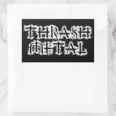 Thrash Metal Rechthoekige Sticker (Tas)