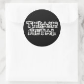 Thrash Metal Ronde Sticker (Tas)