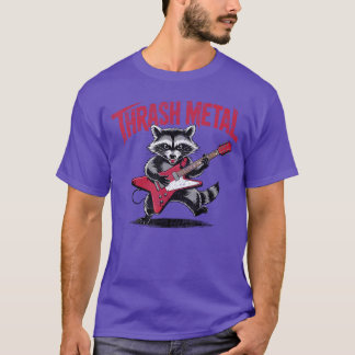 Thrash Metal Wasbeer Speelt Gitaar Funny Rock en T-shirt