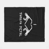 Thrash Skeleton Hands Heart Classic Fleece Deken (Voorkant (Horizontaal))