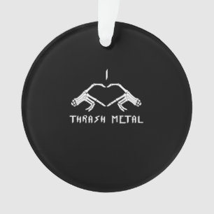 Thrash Skeleton Hands Heart Classic Ornament