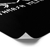 Thrash Skeleton Hands Heart Classic Poster (Hoek)