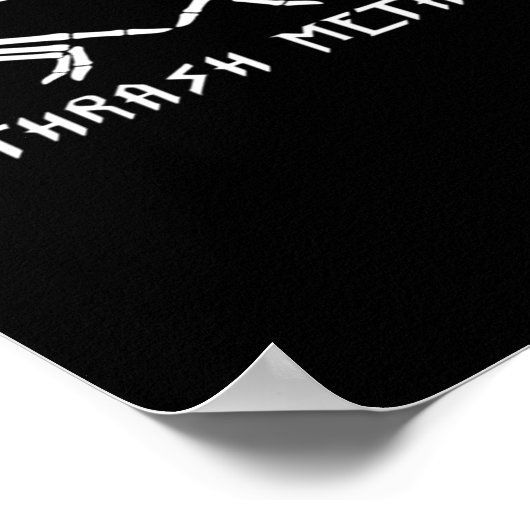 Thrash Skeleton Hands Heart Classic Poster (Hoek)