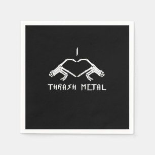 Thrash Skeleton Hands Heart Classic Servet
