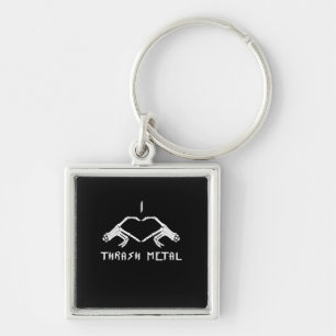 Thrash Skeleton Hands Heart Classic Sleutelhanger