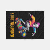 Thrasher Skeleton Halloween kostuum Fleece Deken (Voorkant (Horizontaal))