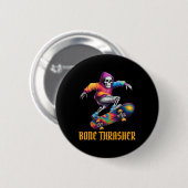 Thrasher Skeleton Halloween kostuum Ronde Button 5,7 Cm (Voorkant /achterkant)