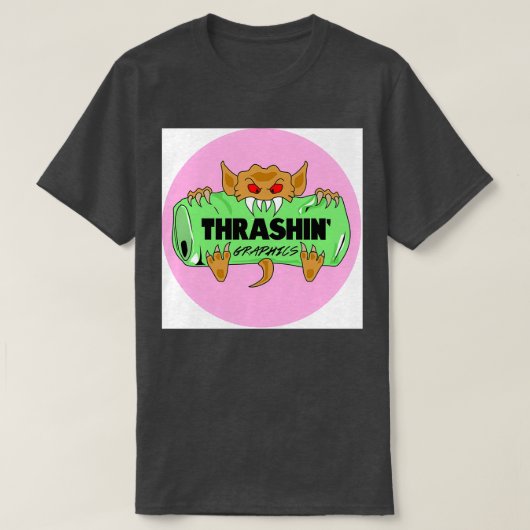 Thrashin grafische kaart 1 t-shirt (Design voorkant)