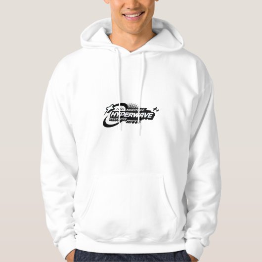 THRD Witte Hoodie – Minimaal Icoon (Voorkant)