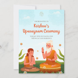 Thread Ceremony uitnodigingen & Upanayanam uitnodi