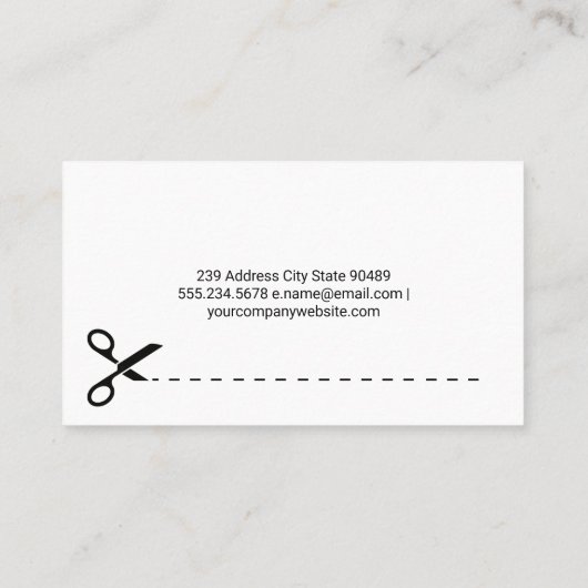 Thread Reels | Seamstress | Tailor Visitekaartje (Achterkant)