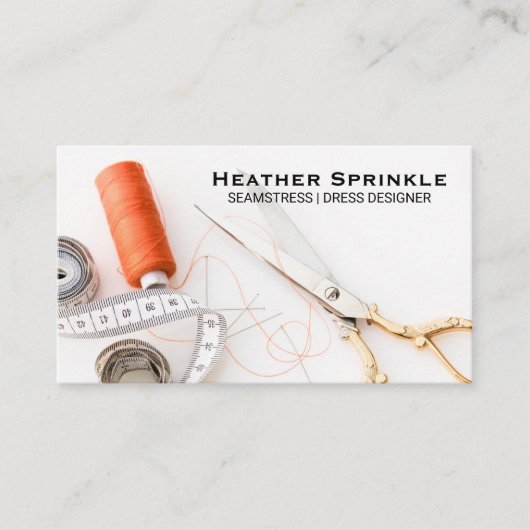 Thread Reels | Seamstress | Tailor Visitekaartje (Voorkant)