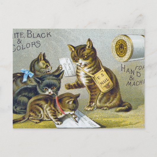 Thread Trade Card, 1880 Briefkaart (Voorkant)