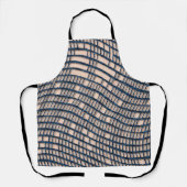Threadbare Blue Netting Apron Schort (Voorkant)