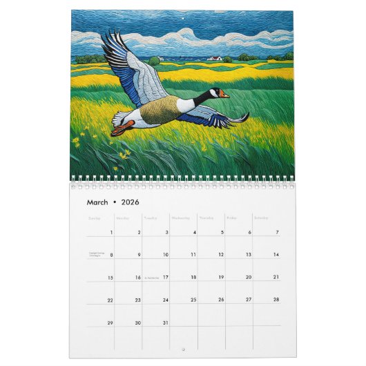 Threaded Seasons – Embroidered Landscapes in Time Kalender (Mar 2026)