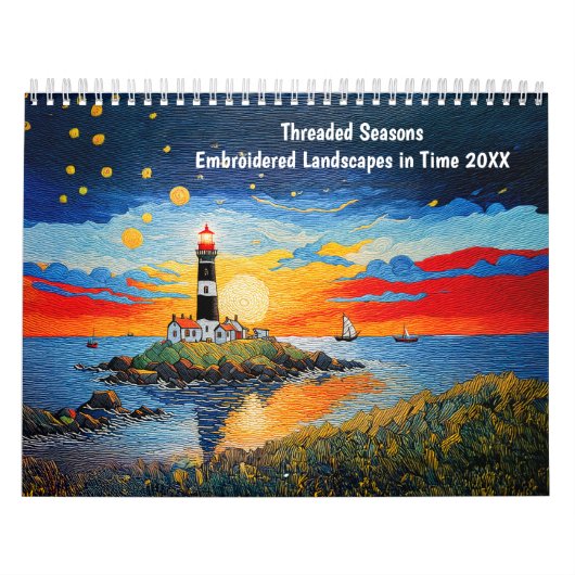 Threaded Seasons – Embroidered Landscapes in Time Kalender (Hoes)