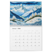 Threaded Seasons – Embroidered Landscapes in Time Kalender (Jan 2026)
