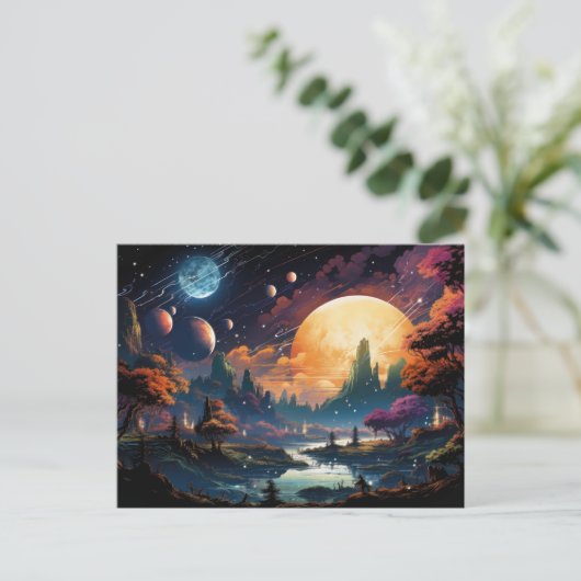 Threadfall van de Oranje planeet Briefkaart (Staand voorkant)