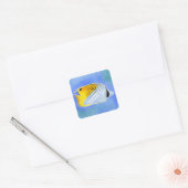 Threadfin Butterfly vis Vierkante Sticker (Envelop)