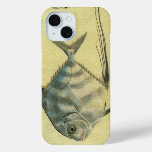 Threadfin Trevally, Afrikaanse Pompano vis Case-Mate iPhone Case (Achterkant)