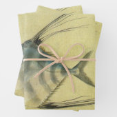 Threadfin Trevally, Afrikaanse Pompano vis Inpakpapier Vel (In situ)