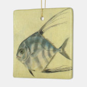  Threadfin Trevally, Afrikaanse Pompano vis Keramisch Ornament (Links)