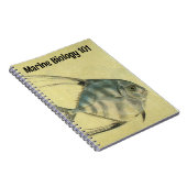  Threadfin Trevally, Afrikaanse Pompano vis Notitieboek (Rechterzijde)