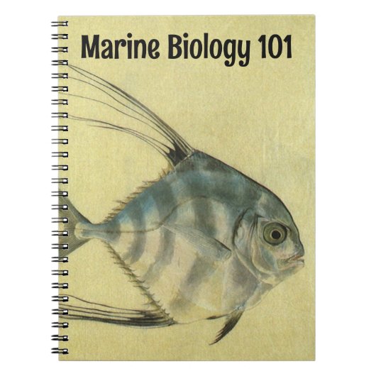  Threadfin Trevally, Afrikaanse Pompano vis Notitieboek (Voorkant)