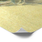 Threadfin Trevally, Afrikaanse Pompano vis Poster (Hoek)