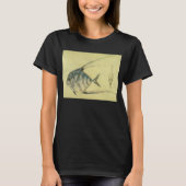  Threadfin Trevally, Afrikaanse Pompano vis T-shirt (Voorkant)