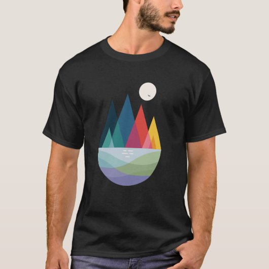Threadless Andy Westface Somewhere Grafisch T-shirt (Voorkant)