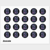 Threadless Carly Watts Kerstmotten Grafisch Ronde Sticker (Vel)