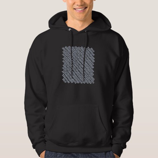 Threadless Emeline Knit Wave 45 Cerulean Graphic Hoodie (Voorkant)
