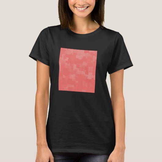 Threadless Emeline Squares binnen Squares Coral Gr T-shirt (Voorkant)