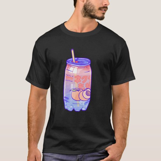 Threadless Laura O'Connor Perzik Bubbles Grafisch T-shirt (Voorkant)